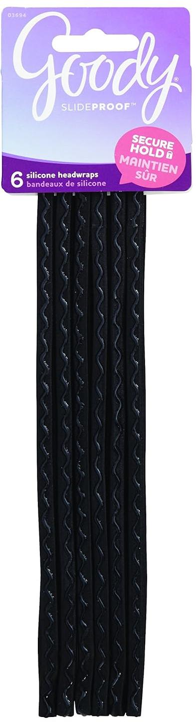 Goody Slideproff 6MM Headwrap 6 Pack - 03694 Goody Slideproff 6MM Headwrap 6 Pack - 03694