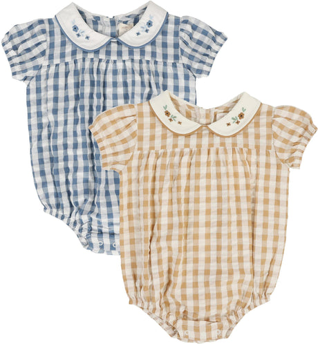 Analogie by Lil Legs Gingham Collection Baby Toddler Girls Romper - GGST Analogie by Lil Legs Gingham Collection Baby Toddler Girls Romper - GGST