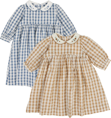 Analogie by Lil Legs Gingham Collection Girls 3/4 Sleeve Dress - GDQ Analogie by Lil Legs Gingham Collection Girls 3/4 Sleeve Dress - GDQ