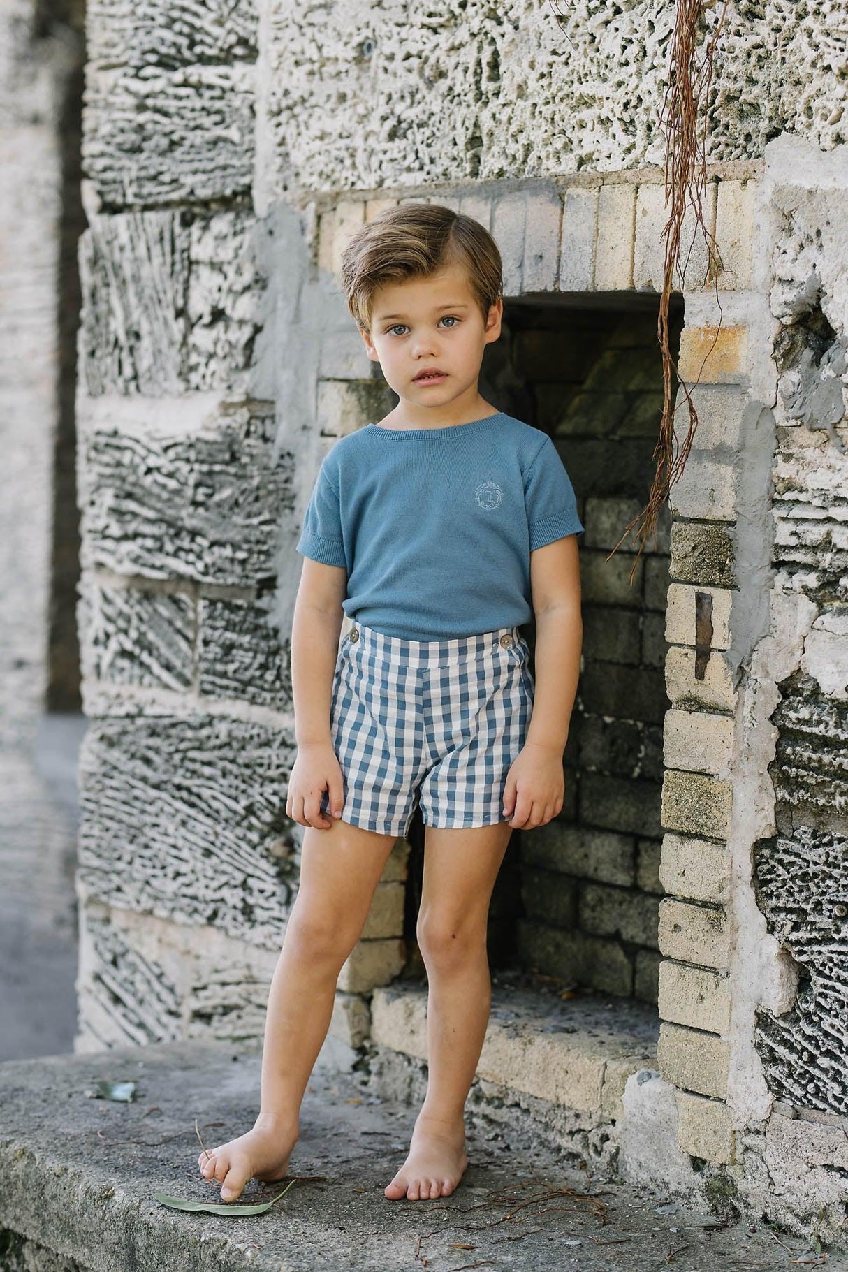 Analogie by Lil Legs Gingham Collection Boys Pull On Dress Shorts - GPOS Analogie by Lil Legs Gingham Collection Boys Pull On Dress Shorts - GPOS