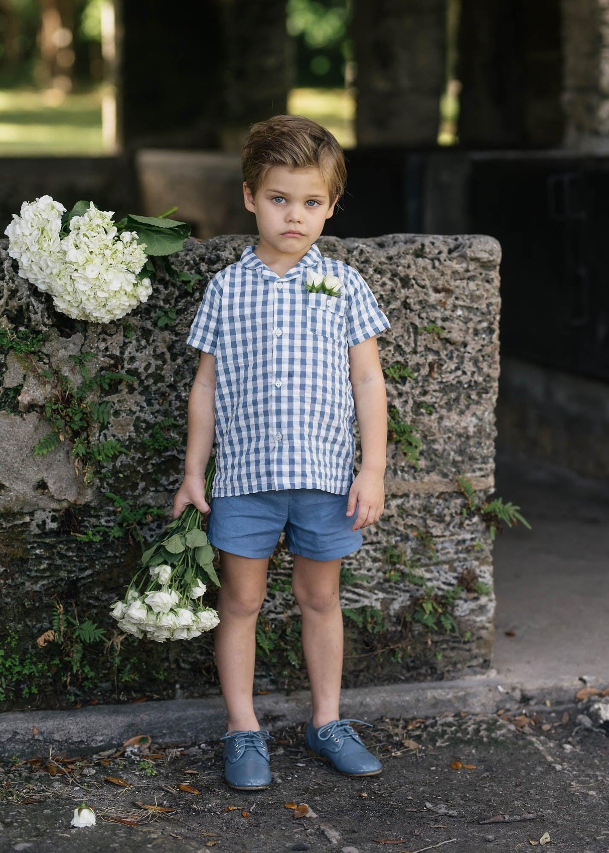 Analogie by Lil Legs Gingham Collection Boys Short Sleeve Dress Shirt - GCS Analogie by Lil Legs Gingham Collection Boys Short Sleeve Dress Shirt - GCS