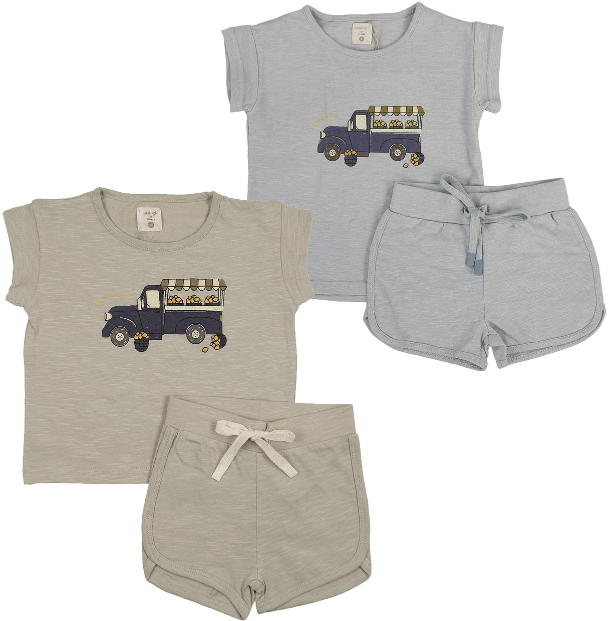 Analogie by Lil Legs Lil People Collection Baby Boys Toddler Lemon Outfit Set - LPLTSB Analogie by Lil Legs Lil People Collection Baby Boys Toddler Lemon Outfit Set - LPLTSB