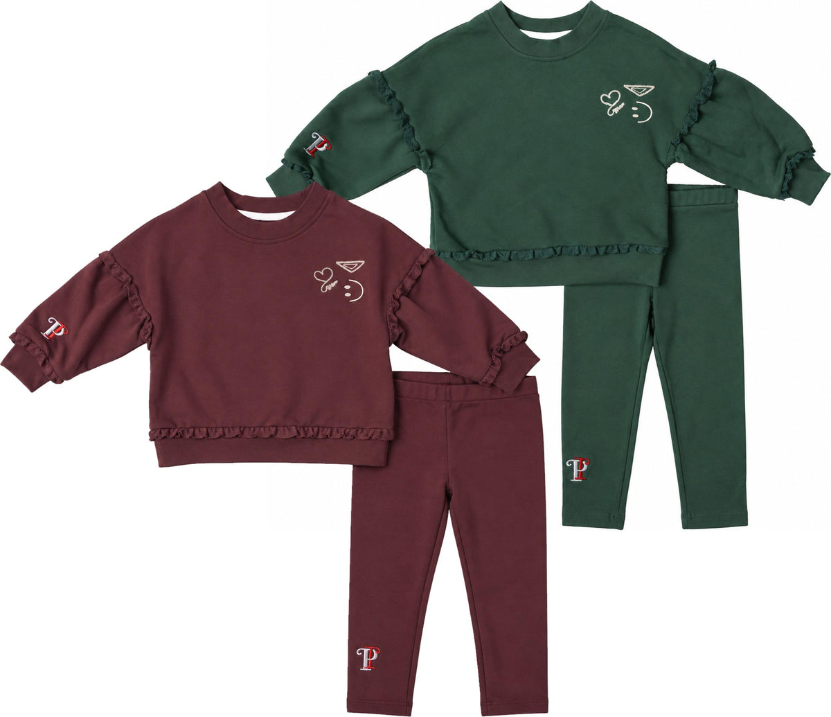 Principi Baby Girls Smiley Sweatshirt Outfit - KW66 Principi Baby Girls Smiley Sweatshirt Outfit - KW66
