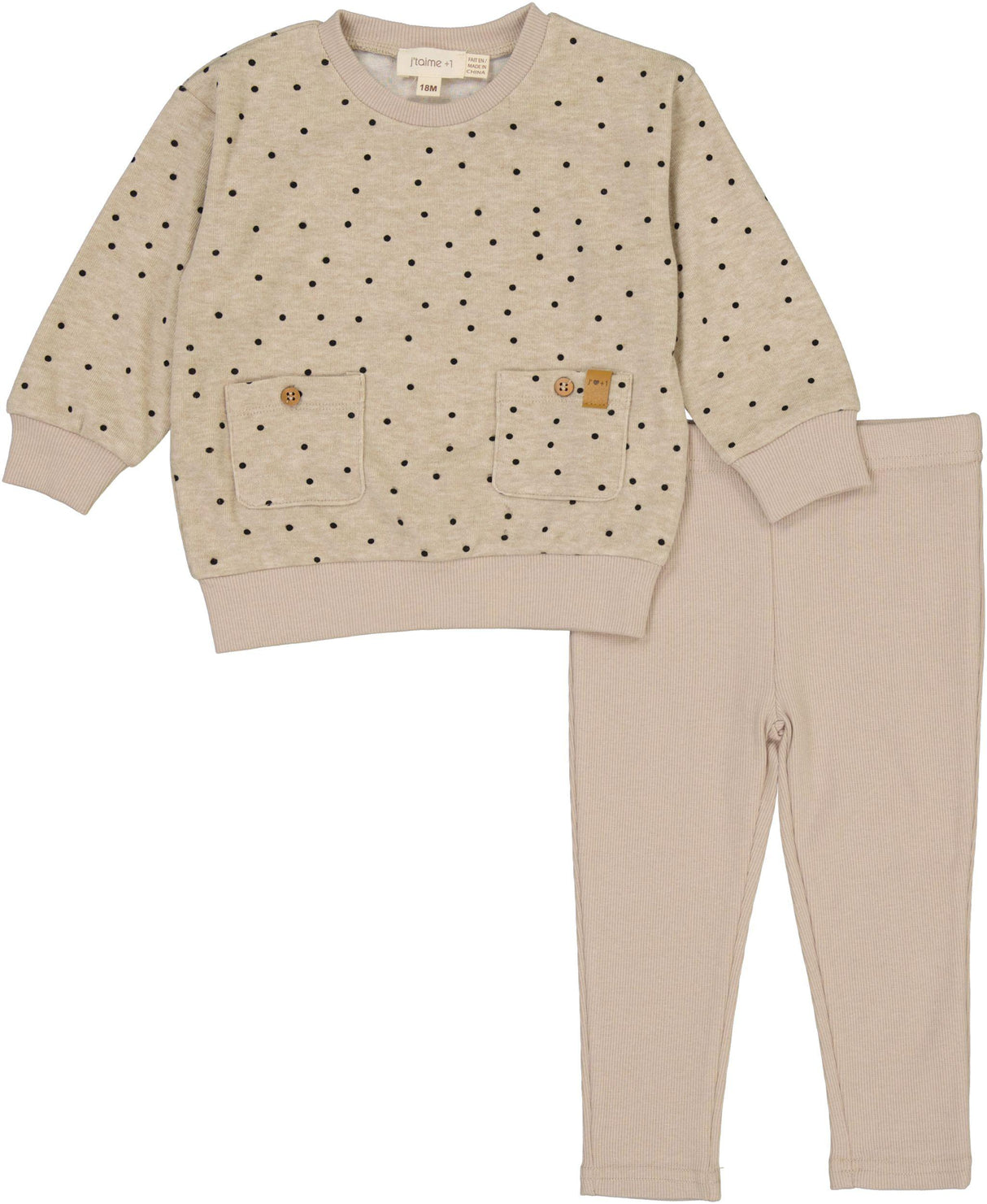 J'taime +1 Baby Girls Polka Dot Outfit - WB6CP7461E J'taime +1 Baby Girls Polka Dot Outfit - WB6CP7461E
