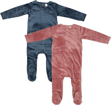 Bonjoy Baby Boys Girls Velour Amour Collection Stretchie - BLW25016F Bonjoy Baby Boys Girls Velour Amour Collection Stretchie - BLW25016F