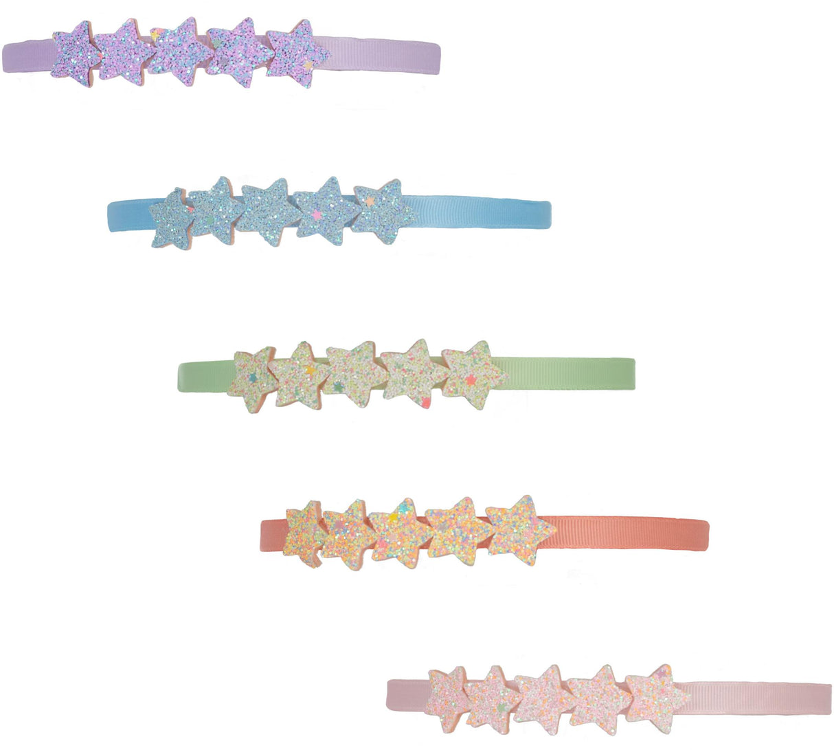 Keshet Girls Headband - Glitter Stars Keshet Girls Headband - Glitter Stars