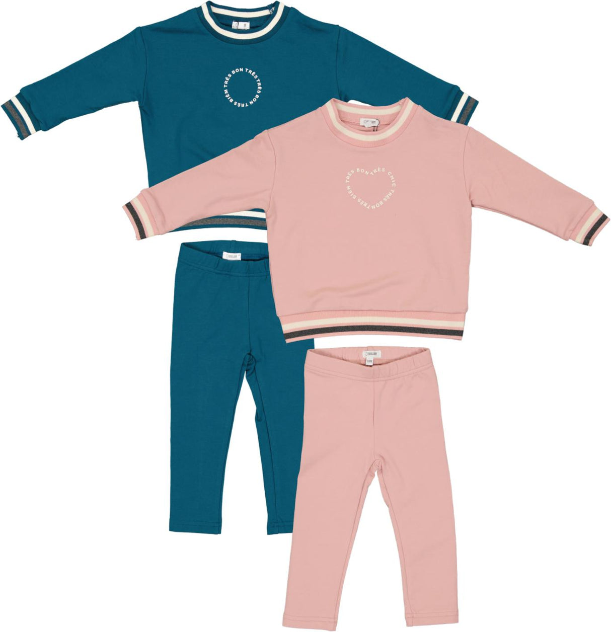 Bonjoy Baby Boys Girls Tre Bon Sweatshirt Outfit - BTW25016SW Bonjoy Baby Boys Girls Tre Bon Sweatshirt Outfit - BTW25016SW