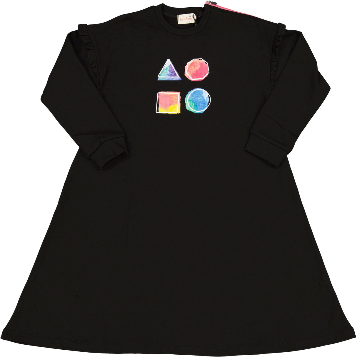 Bondoux Bebe Girls Shapes Dress - 441DR-BLPK Bondoux Bebe Girls Shapes Dress - 441DR-BLPK