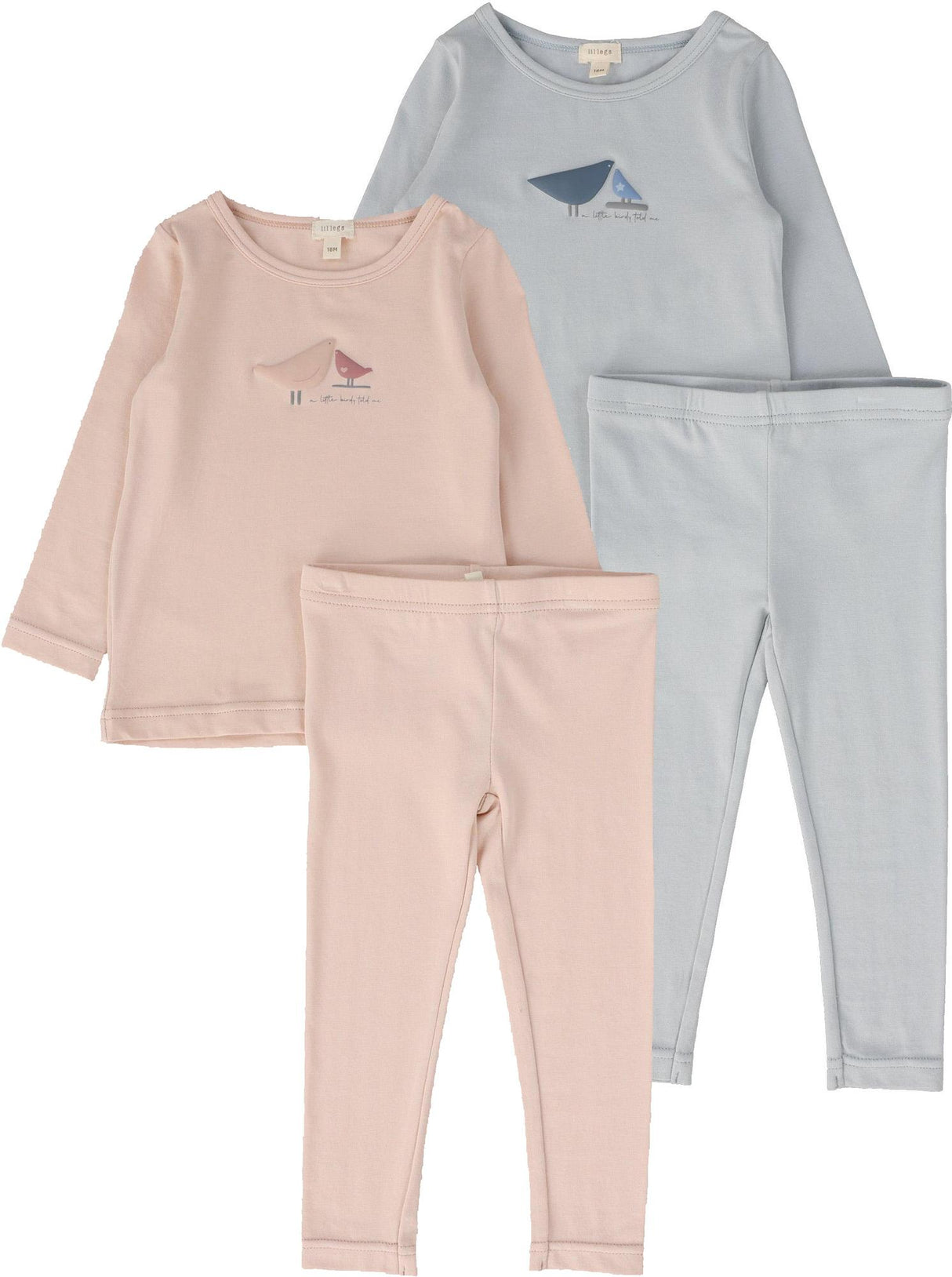 Lil Legs Loungewear Collection Boys Girls Bird Print Cotton Pajamas - BPPJ Lil Legs Loungewear Collection Boys Girls Bird Print Cotton Pajamas - BPPJ