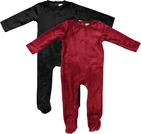 Bonjoy Baby Boys Girls Velour Cardigan Stretchie - BLW250041F Bonjoy Baby Boys Girls Velour Cardigan Stretchie - BLW250041F