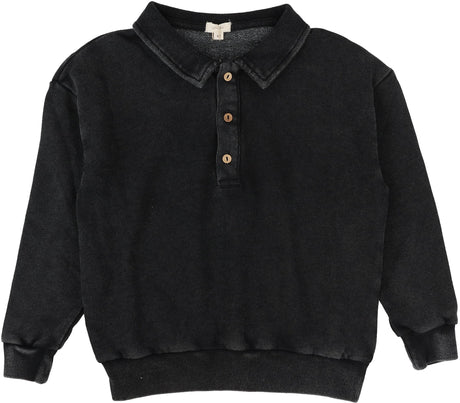 Lil Legs Wardrobe Staple Collection Boys Long Sleeve Sweatshirt Polo Shirt - SWP Lil Legs Wardrobe Staple Collection Boys Long Sleeve Sweatshirt Polo Shirt - SWP