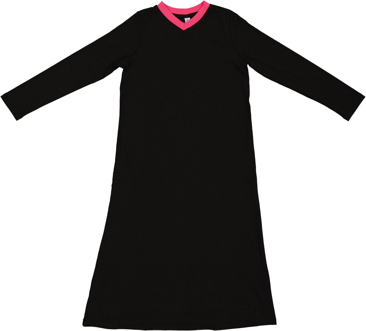 Purple Panda Girls Cotton V Neck Nightgown - Contrast Purple Panda Girls Cotton V Neck Nightgown - Contrast