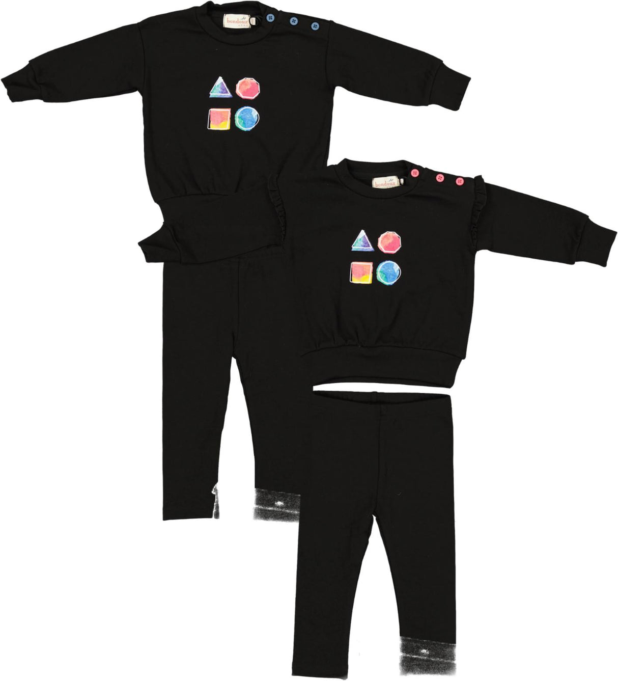 Bondoux Bebe Baby Boys Girls Shapes Outfit - 441TP Bondoux Bebe Baby Boys Girls Shapes Outfit - 441TP