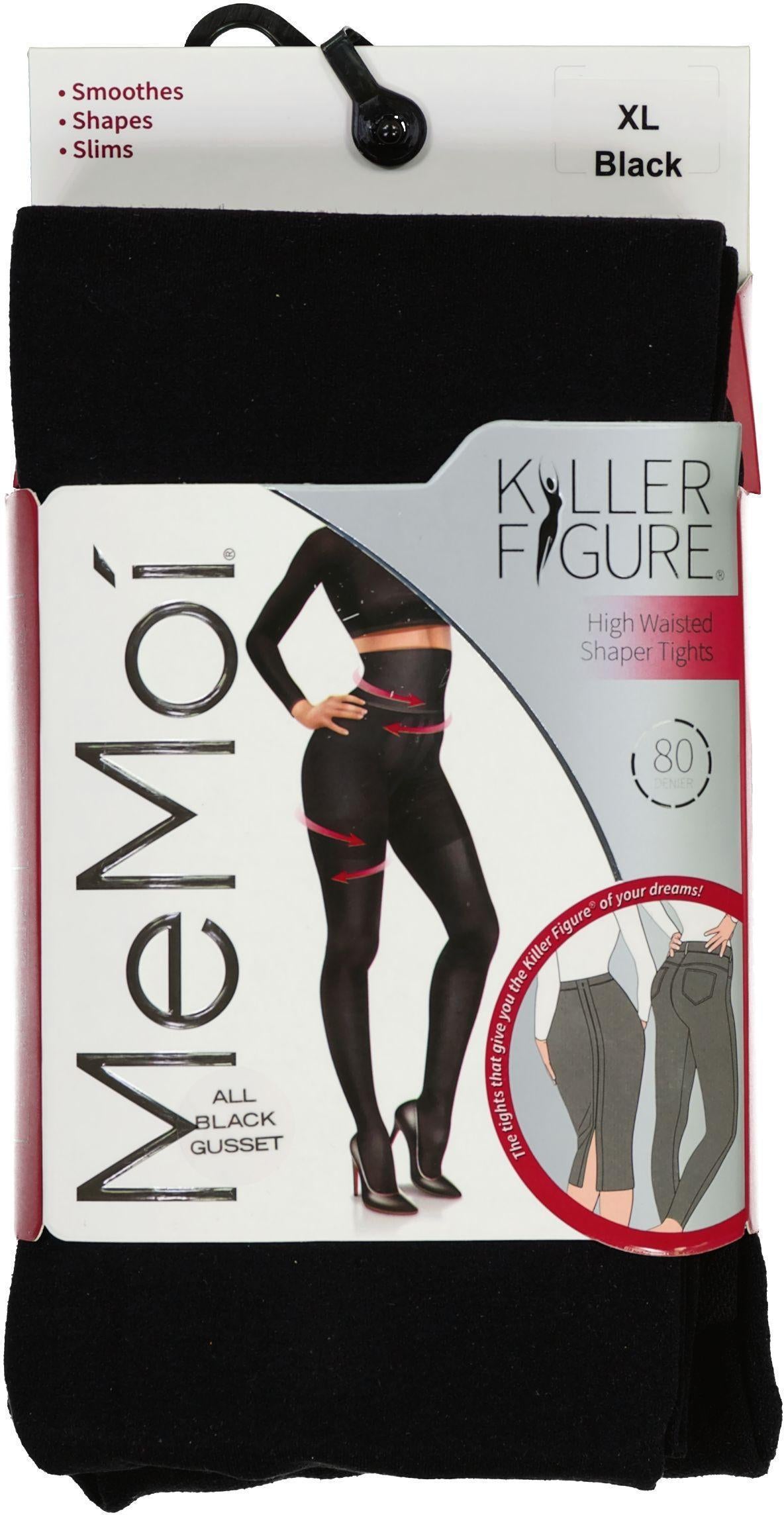 Killerfigure by Memoi Womens High Waisted Shaper 80 Denier Tights - MST-900 Killerfigure by Memoi Womens High Waisted Shaper 80 Denier Tights - MST-900