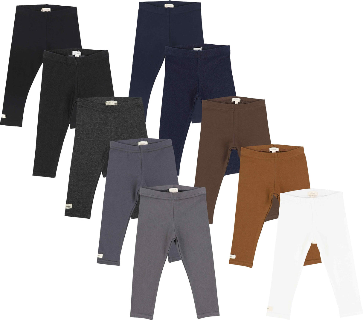 Lil Legs Basic Collection Baby Toddler Boys Girls Kids Comfy Cotton Leggings - L Lil Legs Basic Collection Baby Toddler Boys Girls Kids Comfy Cotton Leggings - L