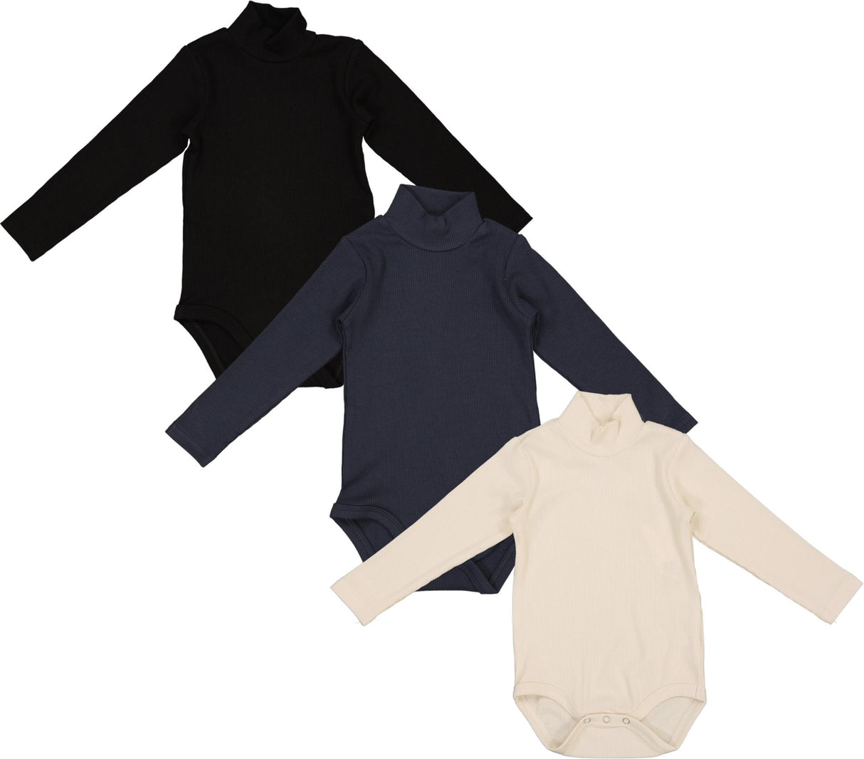 Harti Baby Boys Girls Mockneck Bodysuit - Ribbed Harti Baby Boys Girls Mockneck Bodysuit - Ribbed