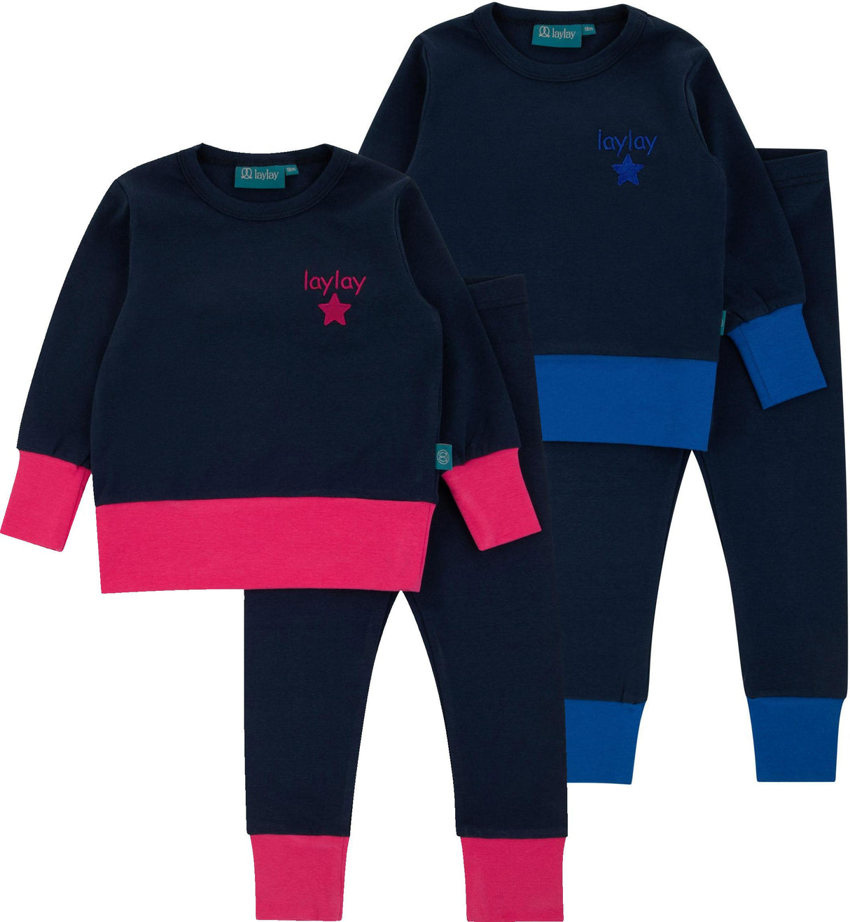 LayLay Boys Girls Cotton Midnight Pop Pajamas - S26-156 LayLay Boys Girls Cotton Midnight Pop Pajamas - S26-156