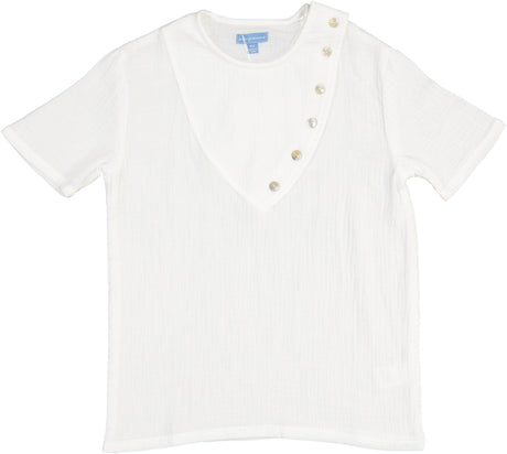 Pompomme Boys Gauze Dress Shirt - 6228