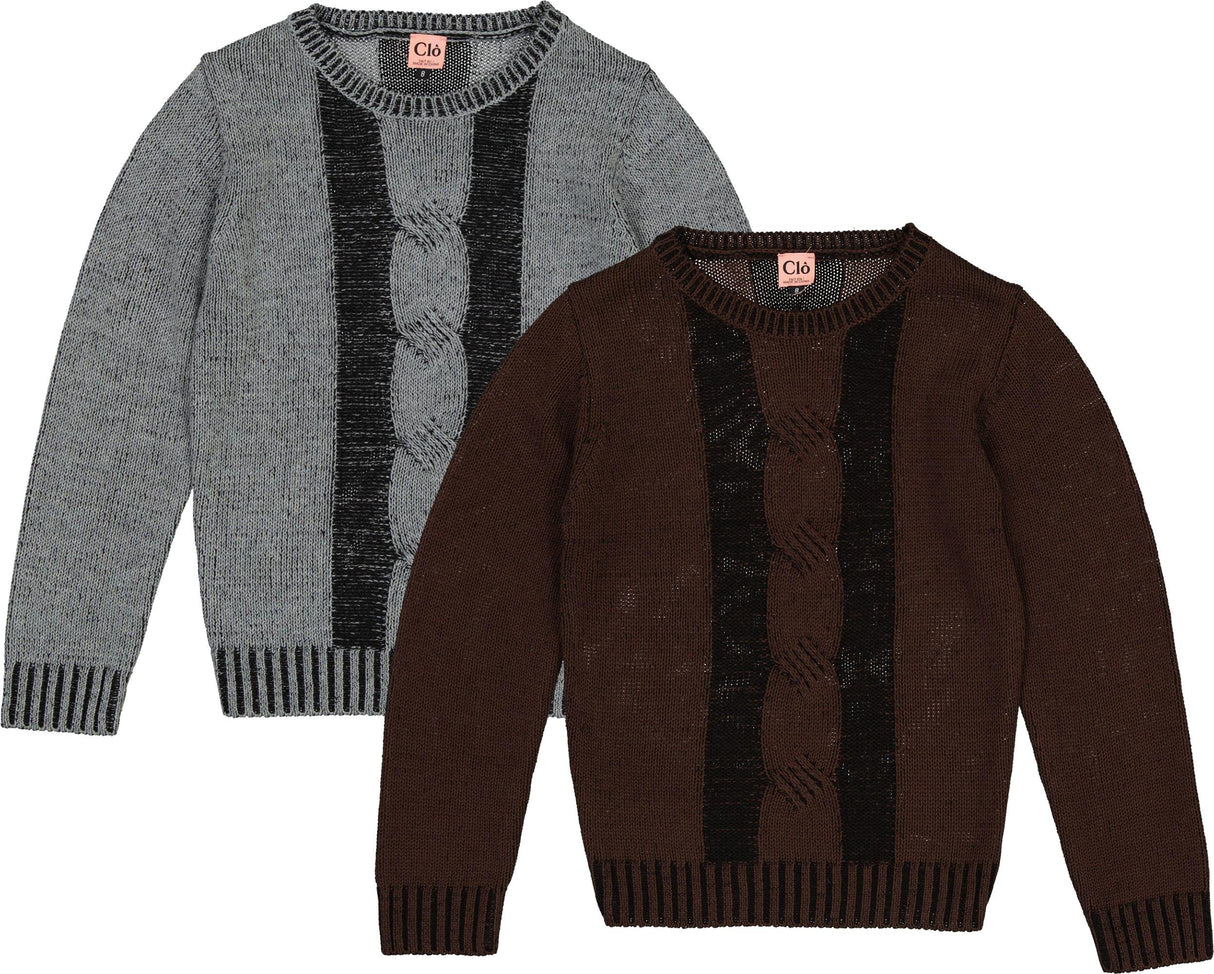 Clo Boys Cable Knit Sweater - WB6CP7480 Clo Boys Cable Knit Sweater - WB6CP7480