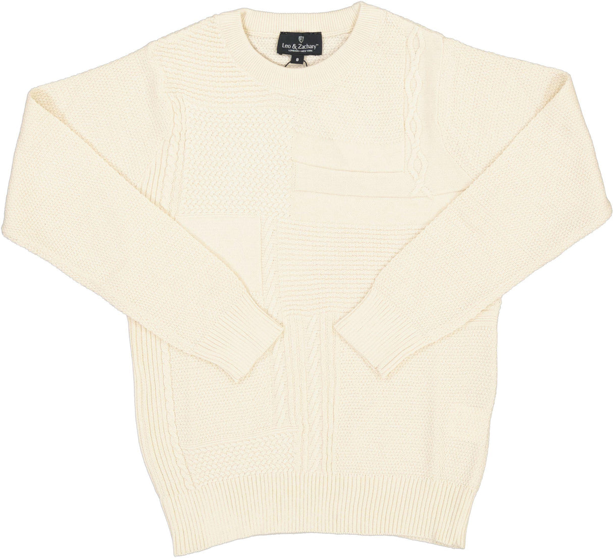 Leo & Zachary Boys Mixed Knit Sweater - TYLER Leo & Zachary Boys Mixed Knit Sweater - TYLER