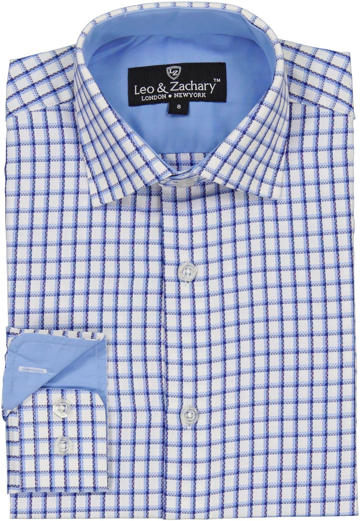 Leo & Zachary Boys Window Graph Long Sleeve Dress Shirt - 50013 Leo & Zachary Boys Window Graph Long Sleeve Dress Shirt - 50013