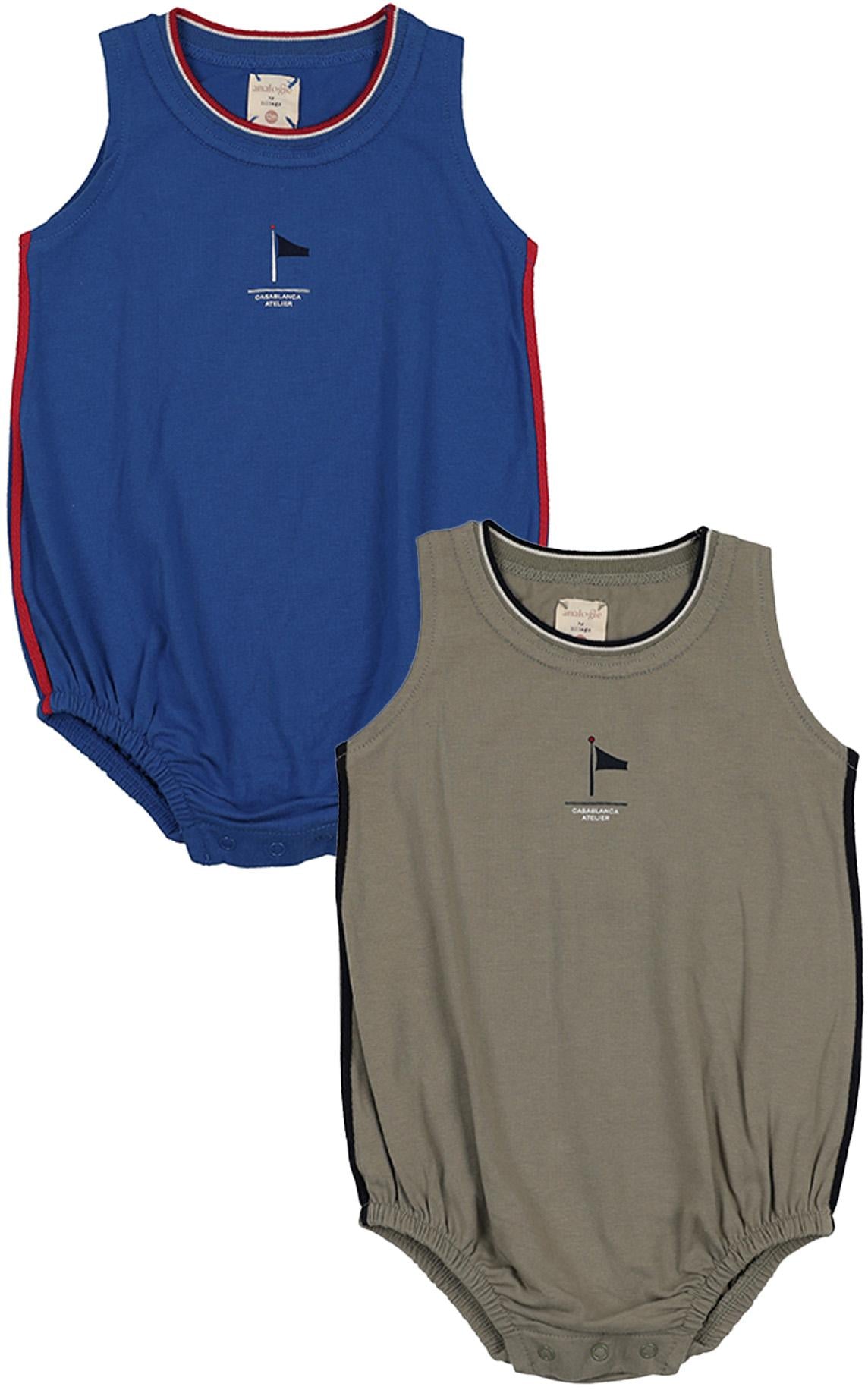 Analogie by Lil Legs Outerfield Collection Baby Boys Romper - OBR Analogie by Lil Legs Outerfield Collection Baby Boys Romper - OBR