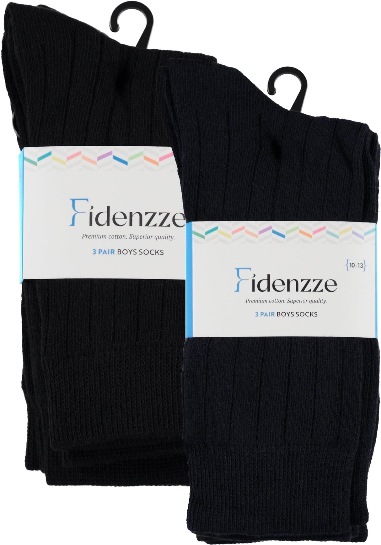 Fidenzze Boys Dress Socks 3 Pack - 8077 Fidenzze Boys Dress Socks 3 Pack - 8077