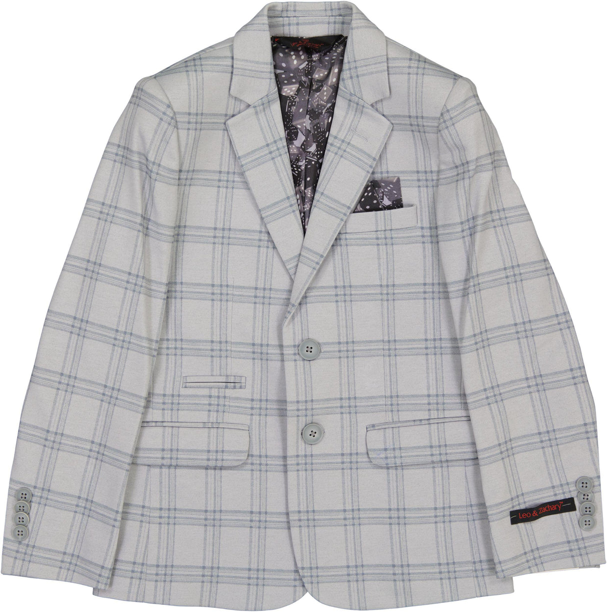 Leo & Zachary Boys Plaid Stretch Blazer - BLZ-5467/5867 Leo & Zachary Boys Plaid Stretch Blazer - BLZ-5467/5867