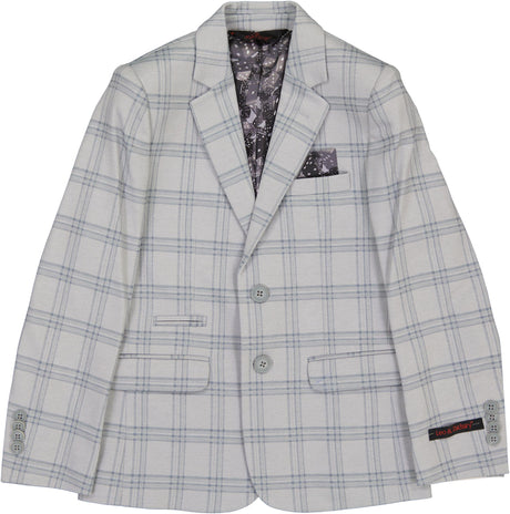 Leo & Zachary Boys Plaid Stretch Blazer - BLZ-5467/5867 Leo & Zachary Boys Plaid Stretch Blazer - BLZ-5467/5867