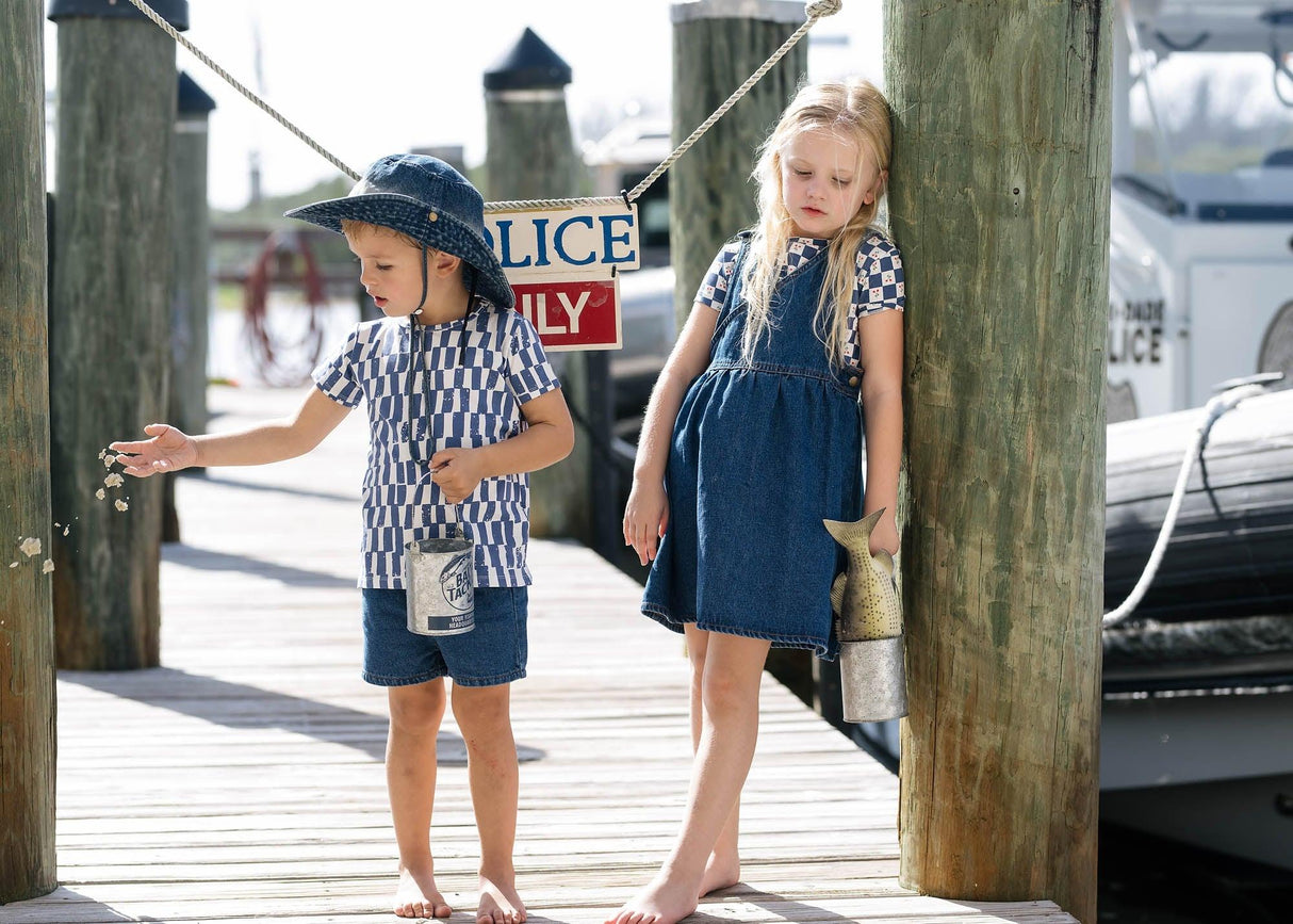 Analogie by Lil Legs Graphic Denim Collection Girls Jumper - GDJ Analogie by Lil Legs Graphic Denim Collection Girls Jumper - GDJ