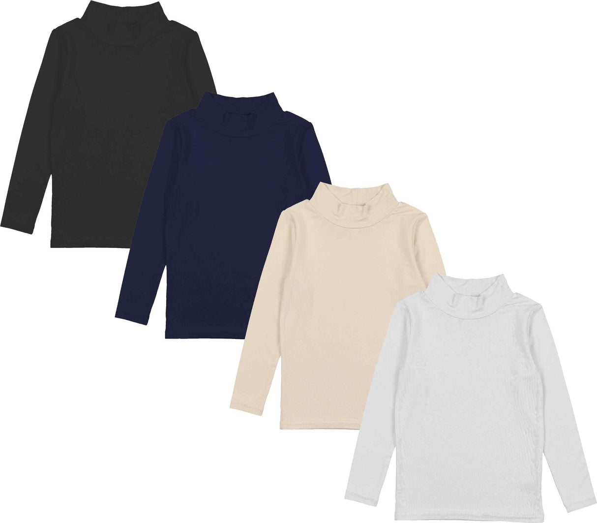 Lil Legs Bamboo Basic Collection Boys Girls Long Sleeve Bamboo Mock Neck Turtleneck - BAMM Lil Legs Bamboo Basic Collection Boys Girls Long Sleeve Bamboo Mock Neck Turtleneck - BAMM