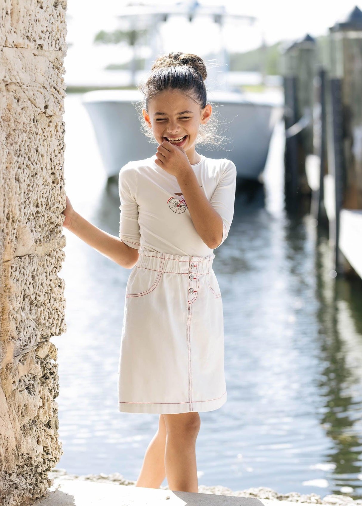 Analogie by Lil Legs Graphic Denim Collection Girls Skirt - GDSK Analogie by Lil Legs Graphic Denim Collection Girls Skirt - GDSK