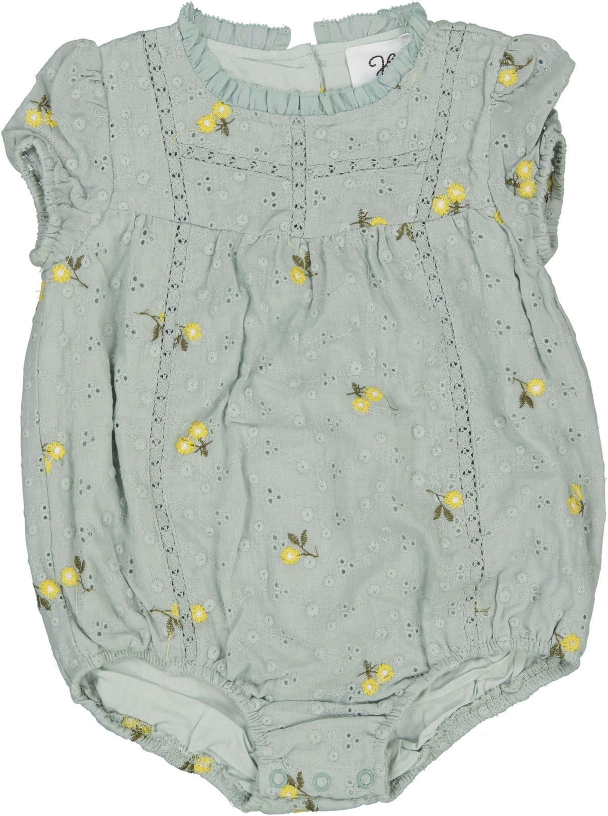 Hopscotch Baby Girls Eyelet Embroidered Romper - SB5CP7141O Hopscotch Baby Girls Eyelet Embroidered Romper - SB5CP7141O