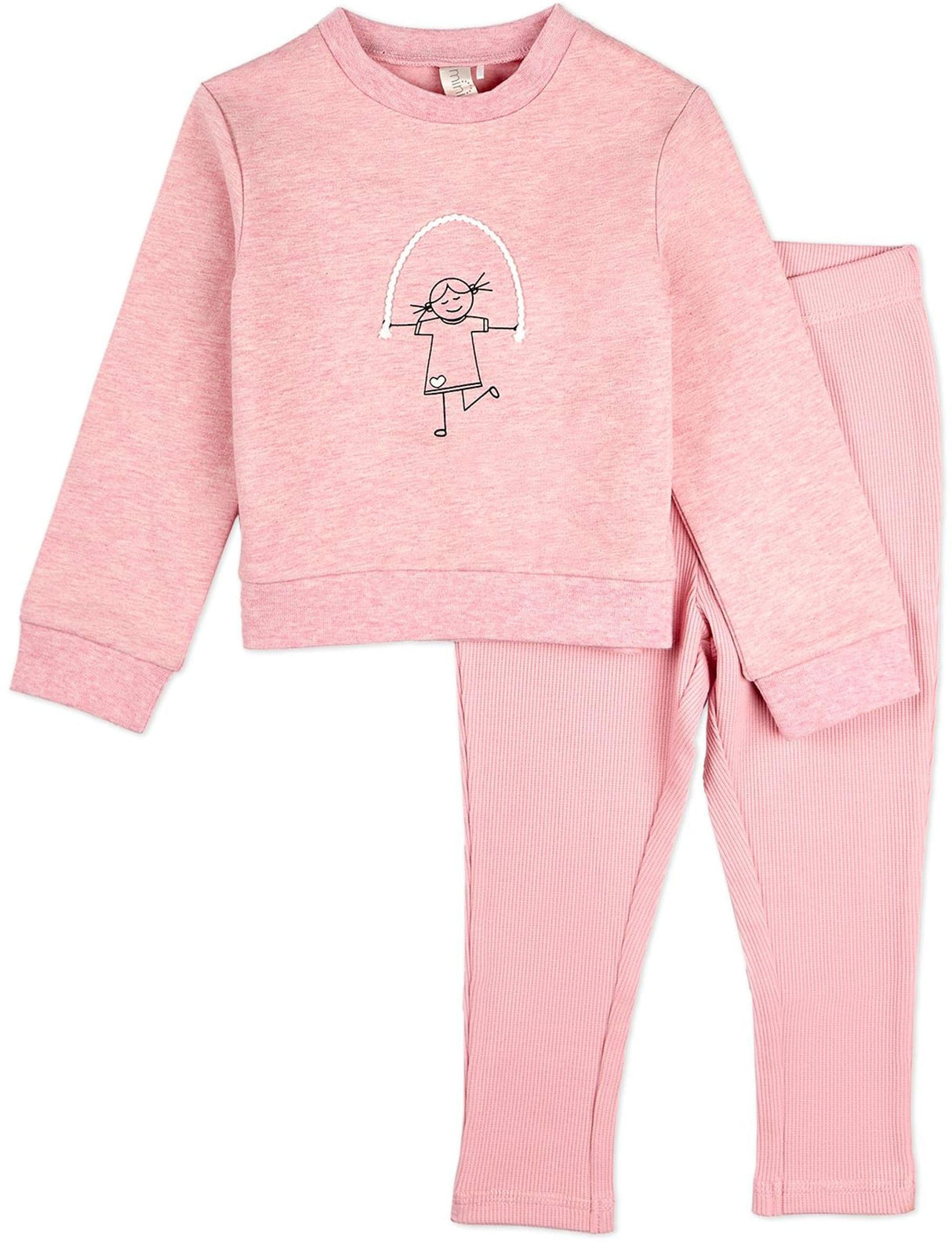 MiniMoi by Memoi Baby Girls Catch Me If You Can, I'm Jumping Rope Jumprope Outfit - INP09685 MiniMoi by Memoi Baby Girls Catch Me If You Can, I'm Jumping Rope Jumprope Outfit - INP09685