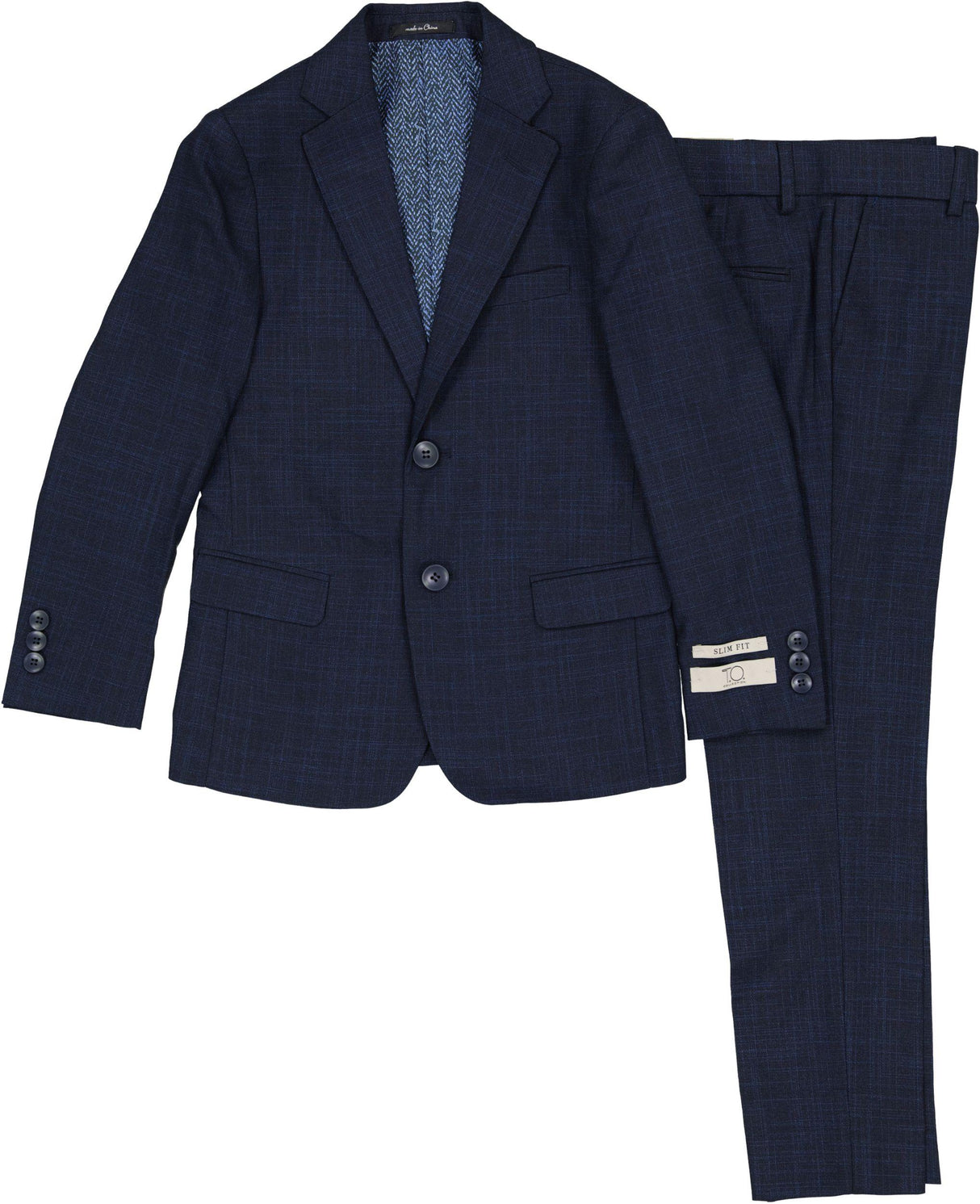 T.O. Collection Boys Navy Fashion Suit - TBE3106 T.O. Collection Boys Navy Fashion Suit - TBE3106