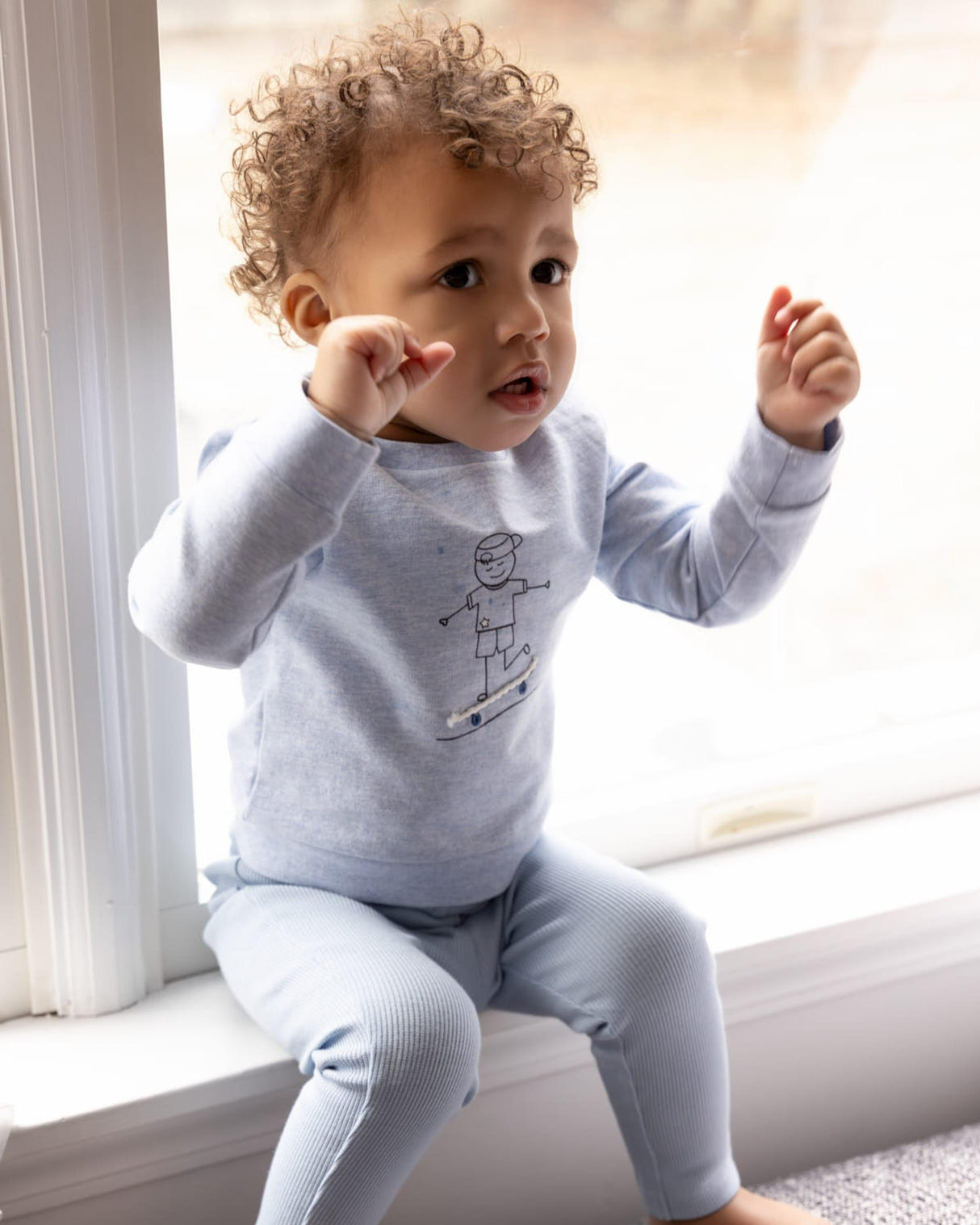 MiniMoi by Memoi Baby Boys This Is How I Roll Skateboard Outfit - INP09686 MiniMoi by Memoi Baby Boys This Is How I Roll Skateboard Outfit - INP09686