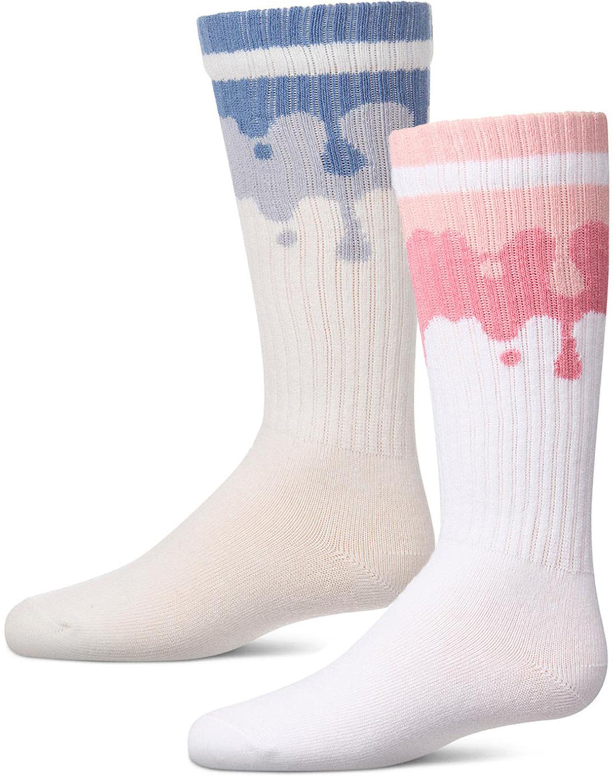 Memoi Girls Paint Drip Knee Socks - MKF-7226 Memoi Girls Paint Drip Knee Socks - MKF-7226