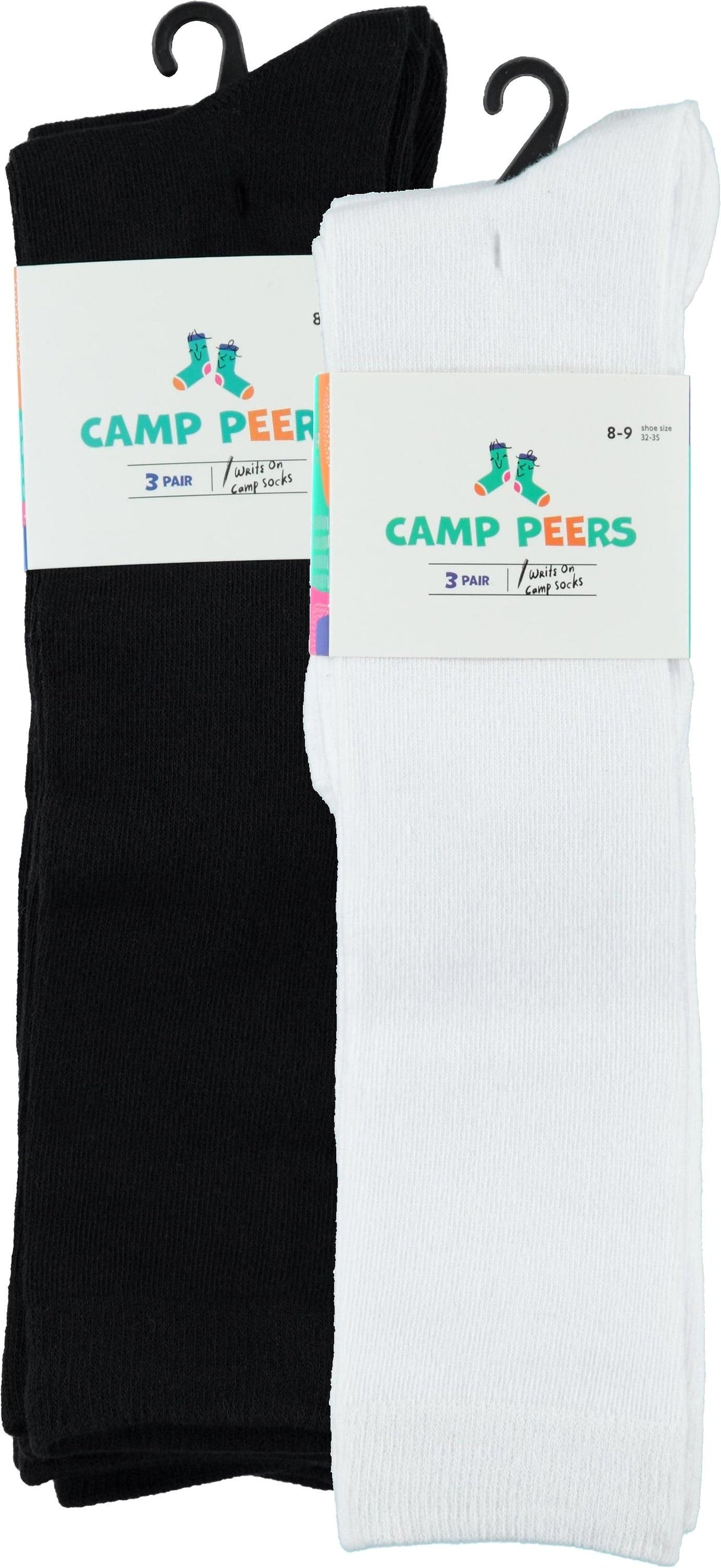 Fidenzze Camp Peers Girls Write On Camp Knee Socks 3 Pack - 8069 Fidenzze Camp Peers Girls Write On Camp Knee Socks 3 Pack - 8069