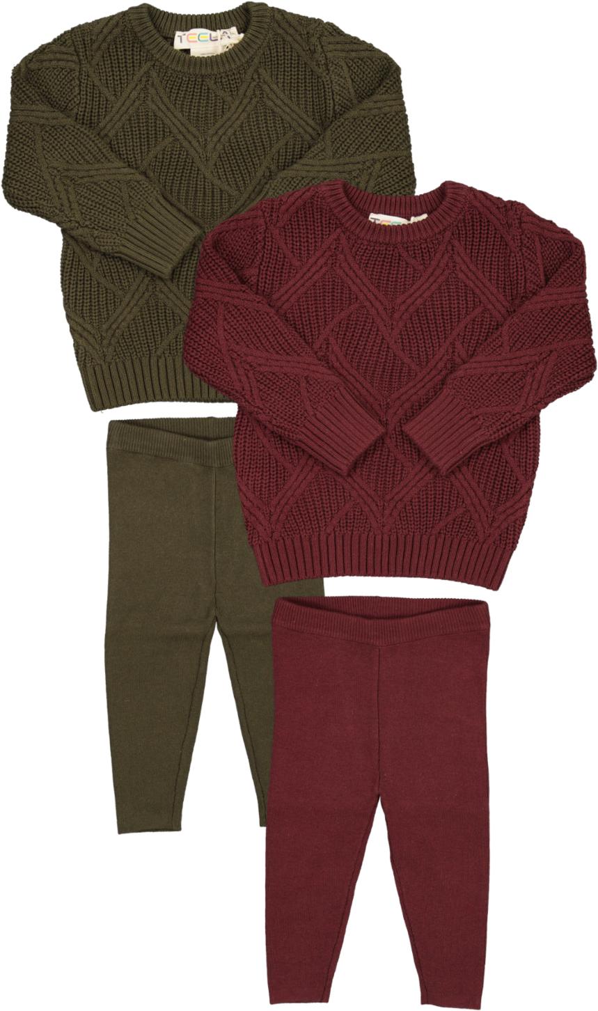 Teela Baby Boys Geo Knit Outfit - 21-253 Teela Baby Boys Geo Knit Outfit - 21-253