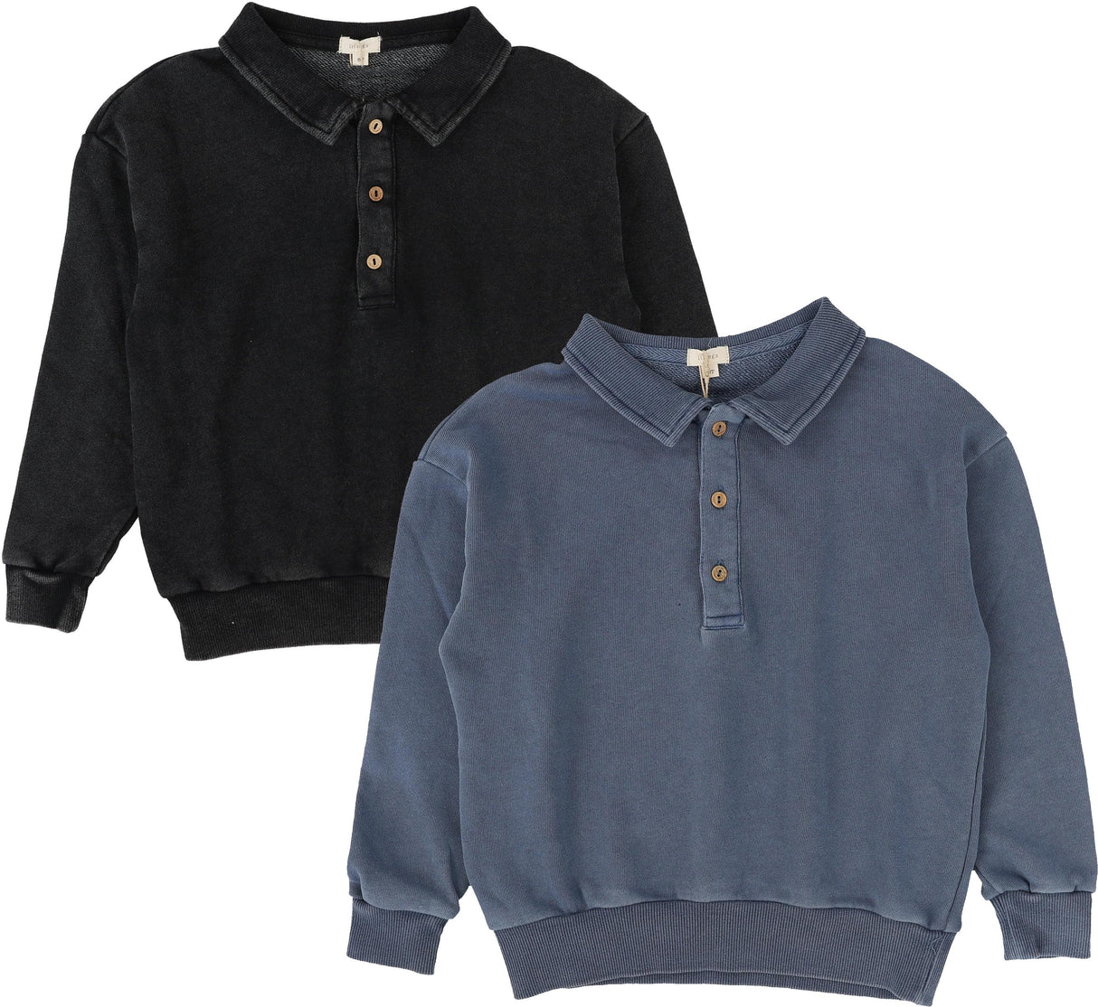 Lil Legs Wardrobe Staple Collection Boys Long Sleeve Sweatshirt Polo Shirt - SWP Lil Legs Wardrobe Staple Collection Boys Long Sleeve Sweatshirt Polo Shirt - SWP