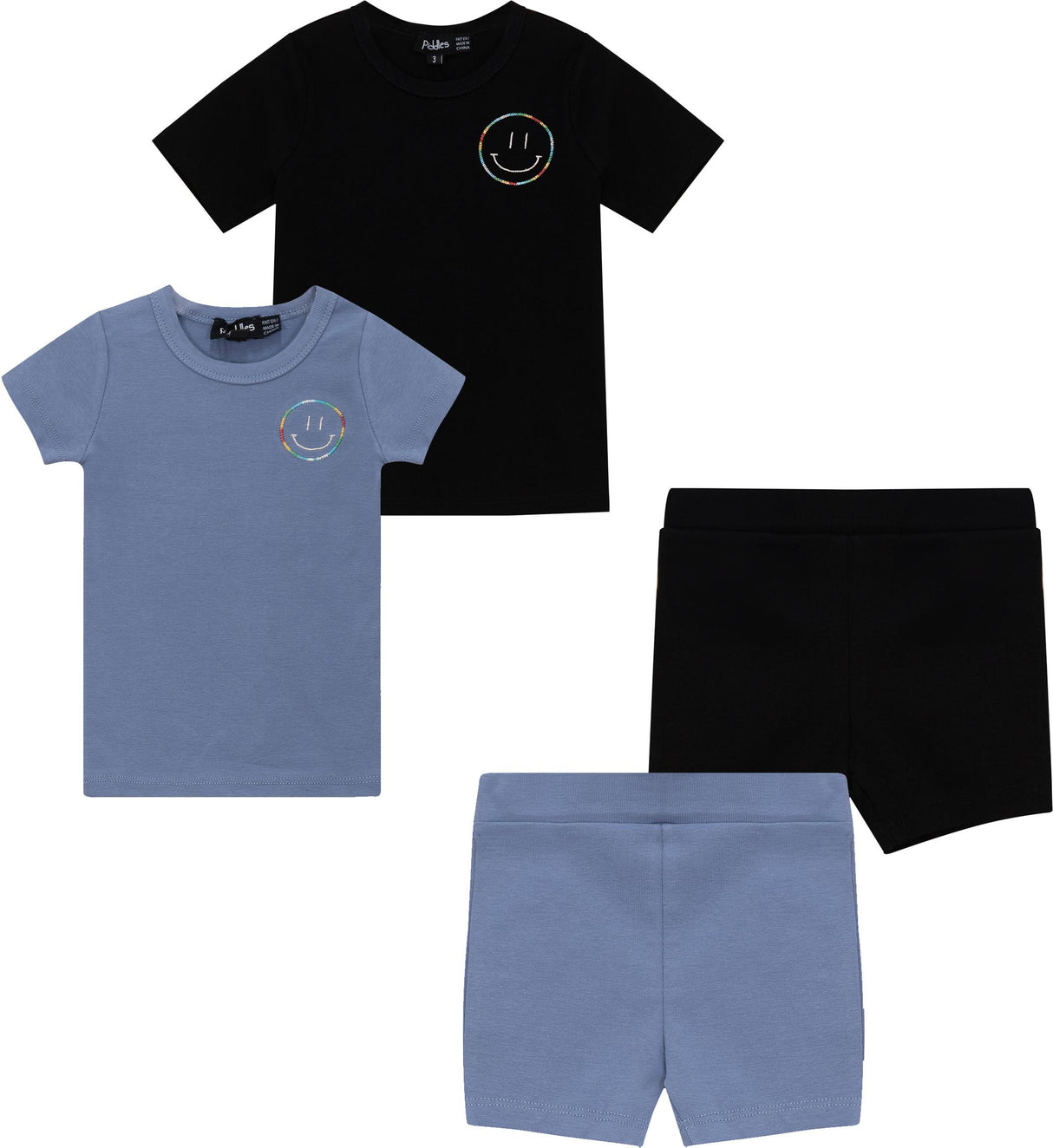 Puddles Baby Boys Girls Embroidered Smiley Ribbed Outfit - SB5CY2551E Puddles Baby Boys Girls Embroidered Smiley Ribbed Outfit - SB5CY2551E