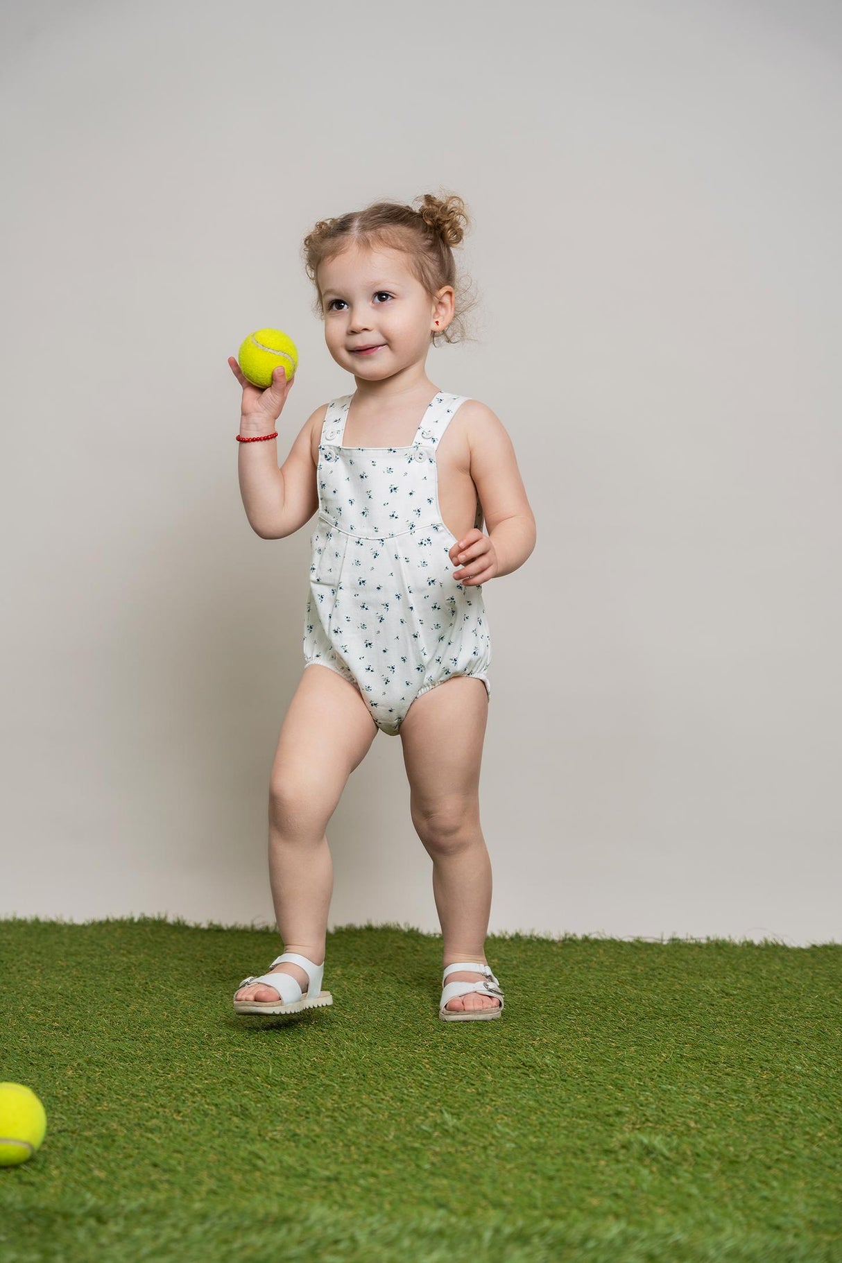 Puddles Baby Girls Floral Print Bubble Romper - SB5CY2555 Puddles Baby Girls Floral Print Bubble Romper - SB5CY2555