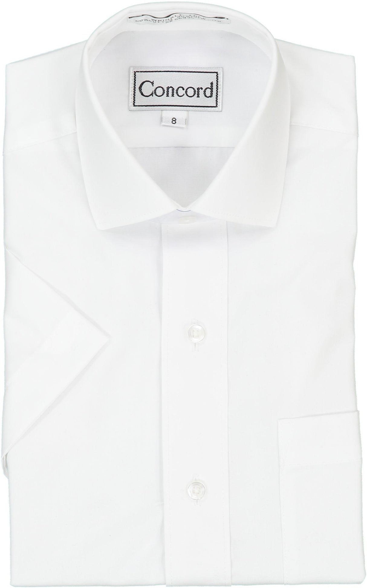Concord Boys Short Sleeve White Dress Shirt Concord Boys Short Sleeve White Dress Shirt