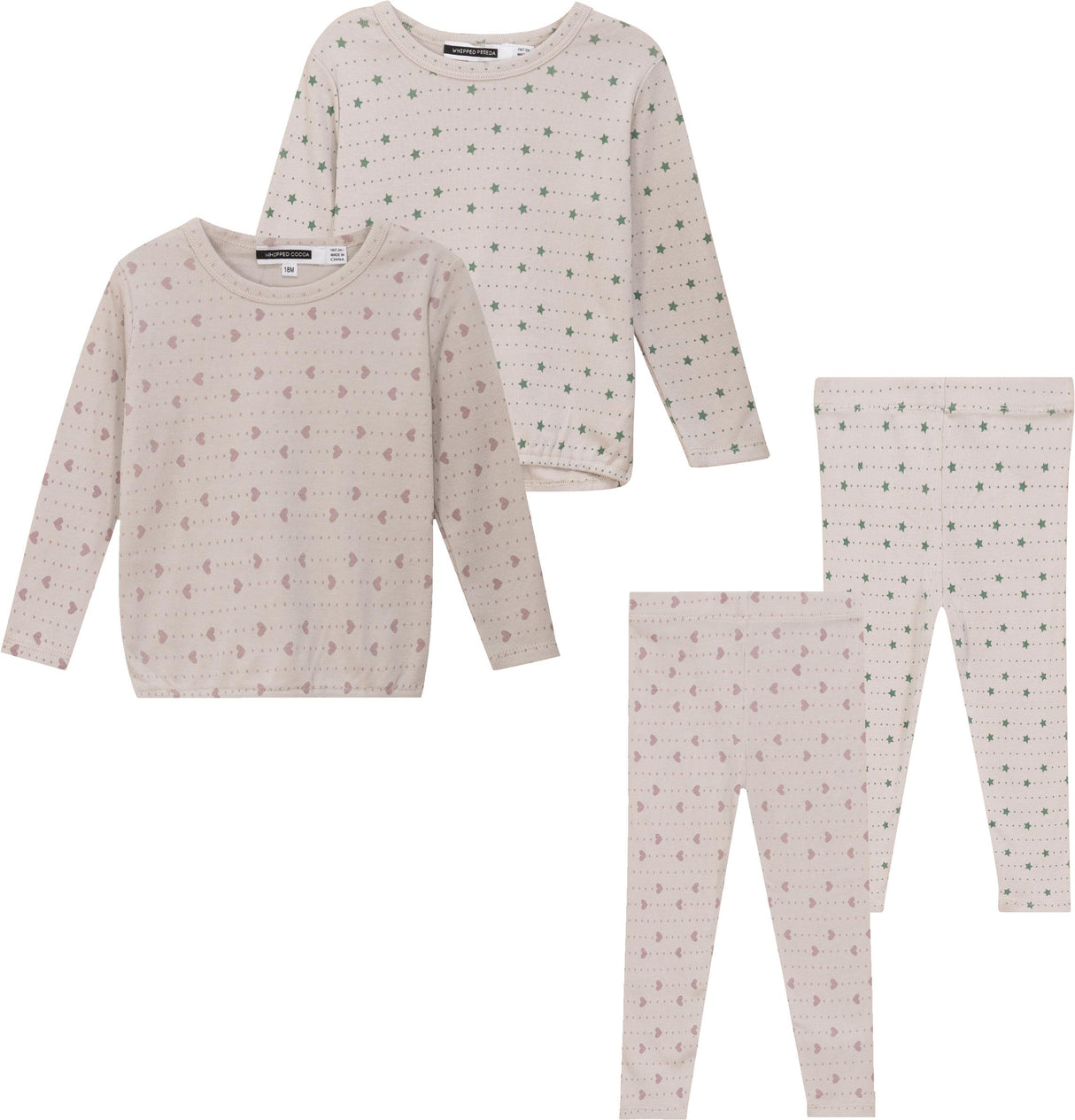 Whipped Cocoa Boys Girls Printed Modal Pajamas - SB5CY2566E Whipped Cocoa Boys Girls Printed Modal Pajamas - SB5CY2566E