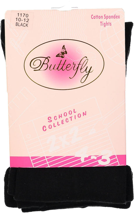 Butterfly Girls Flat Cotton Knit Tights - 1170