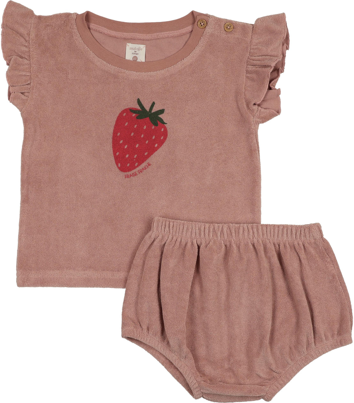 Analogie by Lil Legs Lil People Collection Baby Girls Strawberry Outfit - LPSST Analogie by Lil Legs Lil People Collection Baby Girls Strawberry Outfit - LPSST