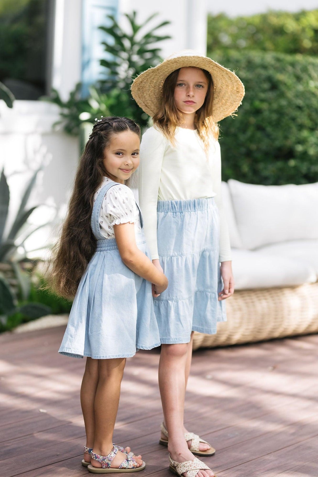 Analogie by Lil Legs Lightweight Denim Collection Girls Tiered Skirt - LWTS Analogie by Lil Legs Lightweight Denim Collection Girls Tiered Skirt - LWTS