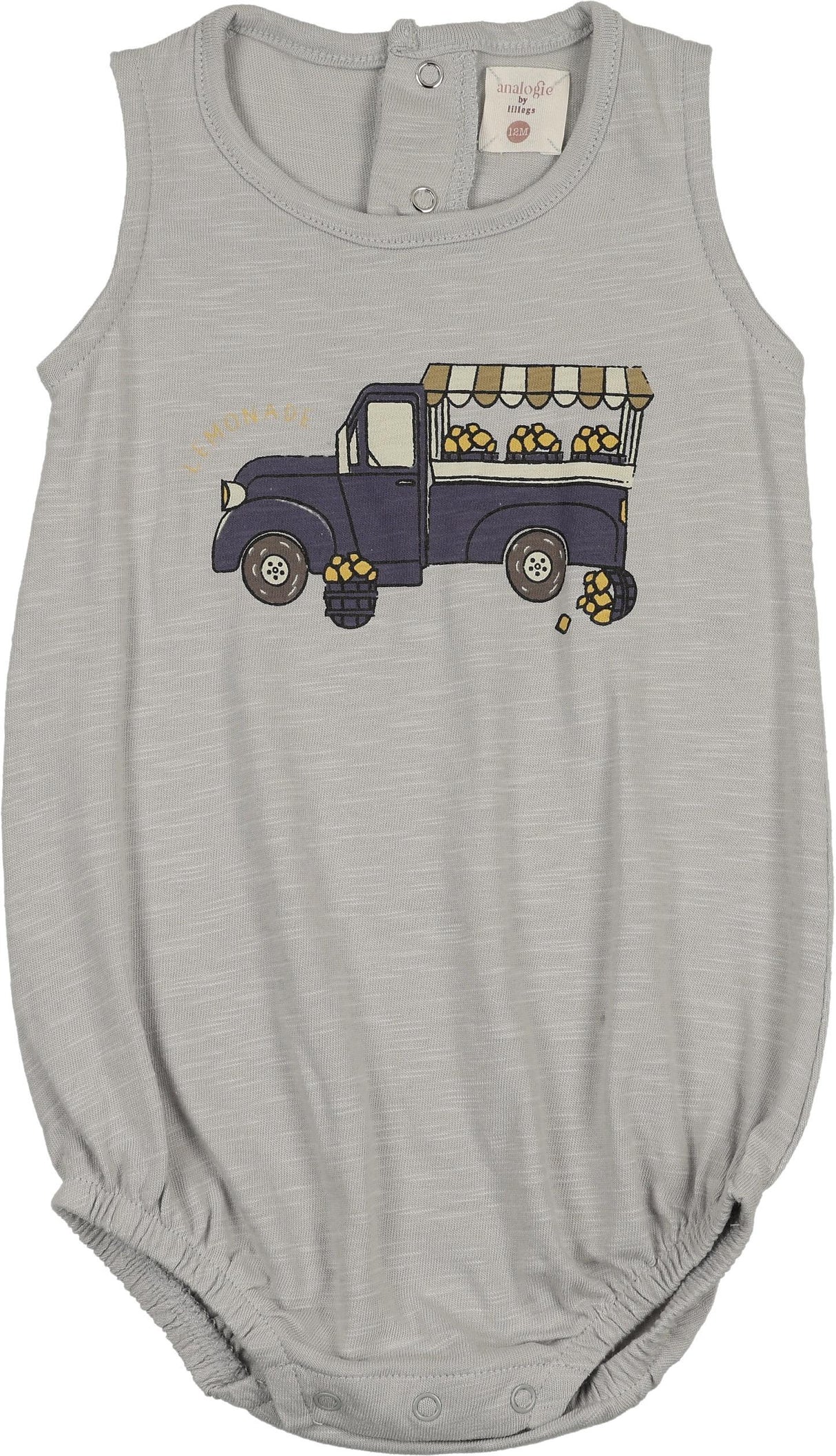 Analogie by Lil Legs Lil People Collection Baby Boys Lemon Romper - LPLRB Analogie by Lil Legs Lil People Collection Baby Boys Lemon Romper - LPLRB