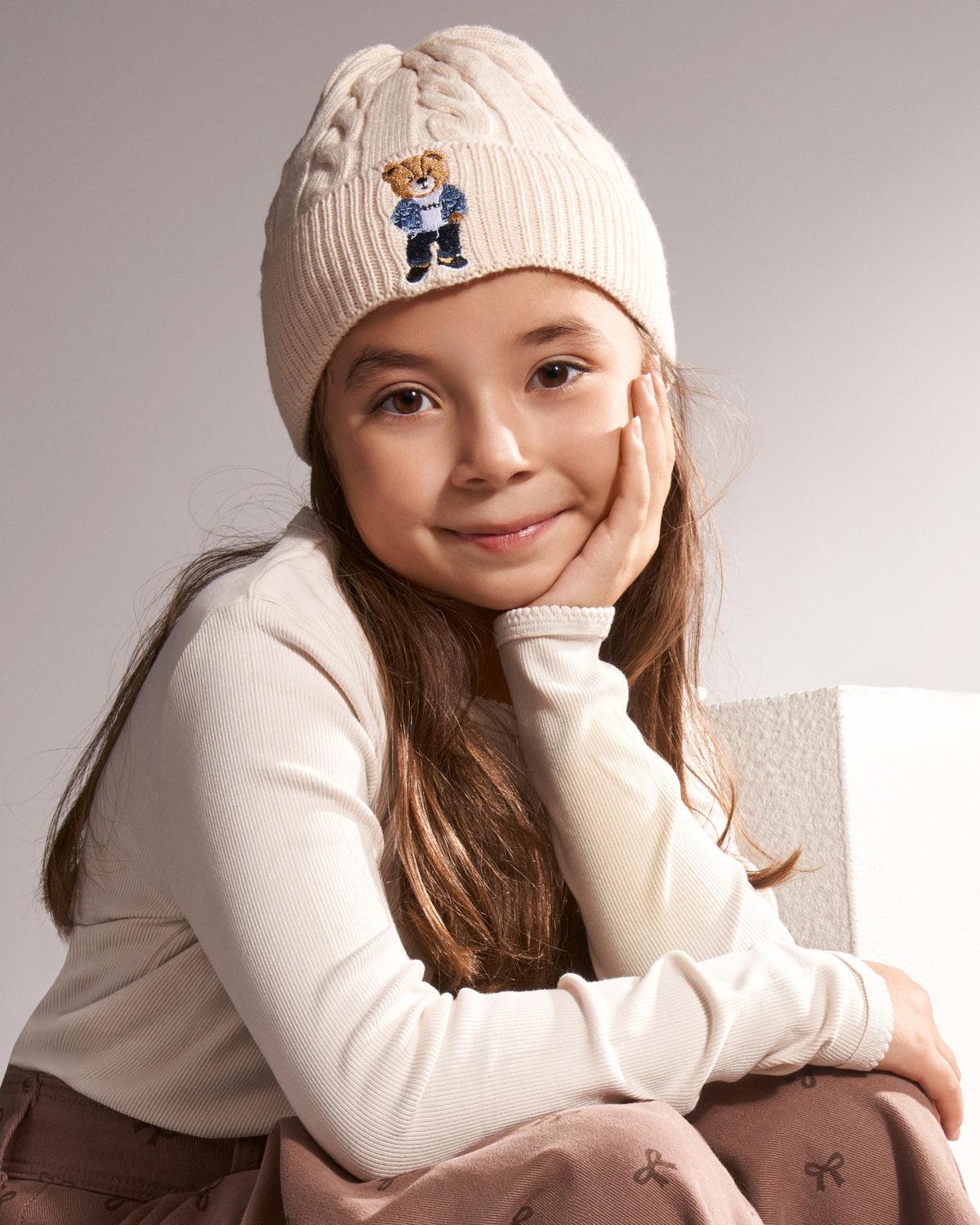 Memoi Boys Girls Cool Teddy Knit Cuffed Beanie Hat - MKA-120 Memoi Boys Girls Cool Teddy Knit Cuffed Beanie Hat - MKA-120