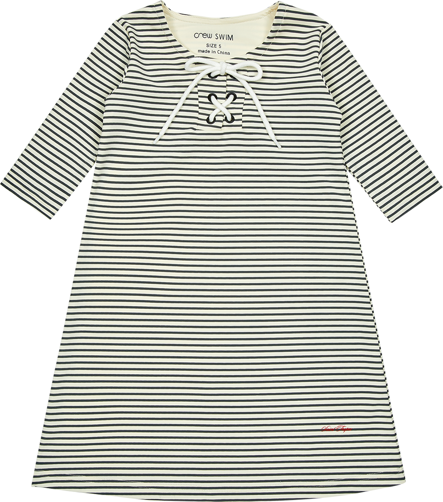 Crew Kids Girls Nautical Swim Dress - SG3129 Crew Kids Girls Nautical Swim Dress - SG3129